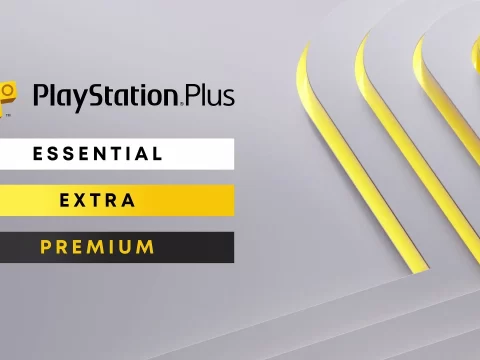 Logo del PlayStation Plus e i suoi tier di iscrizione
